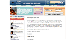 Desktop Screenshot of celloprofiles.com